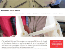 Tablet Screenshot of fablabmadrid.org